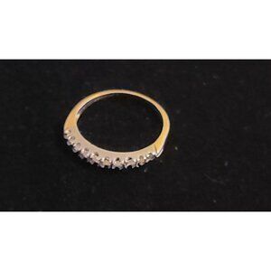Vintage 14K Yellow Gold Scalloped Eternity-Style Band Ring - Openwork Design 1g